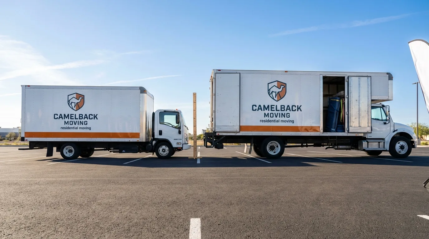 Moving truck size capacity guide in Randolph